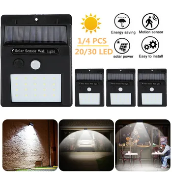 

Outdoor Yard 20/30 LEDs Solar Power Sensor Wall Light Waterproof IP65