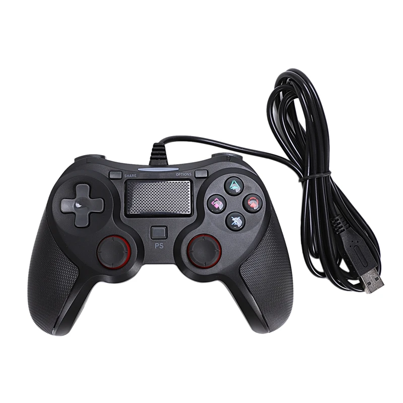 Для PC/PS4/PS3 Smart USB проводной игровой контроллер, Вибрационный геймпад джойстик