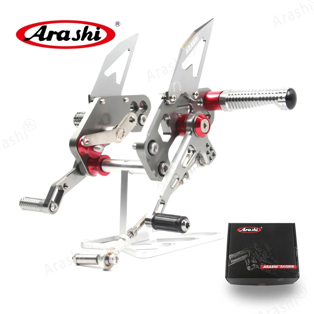 Arashi 1 Набор ЧПУ Регулируемая подножка для KAWASAKI Z125 Z125-Pro- Rider Rearset Foot Peg Z 125 Pro