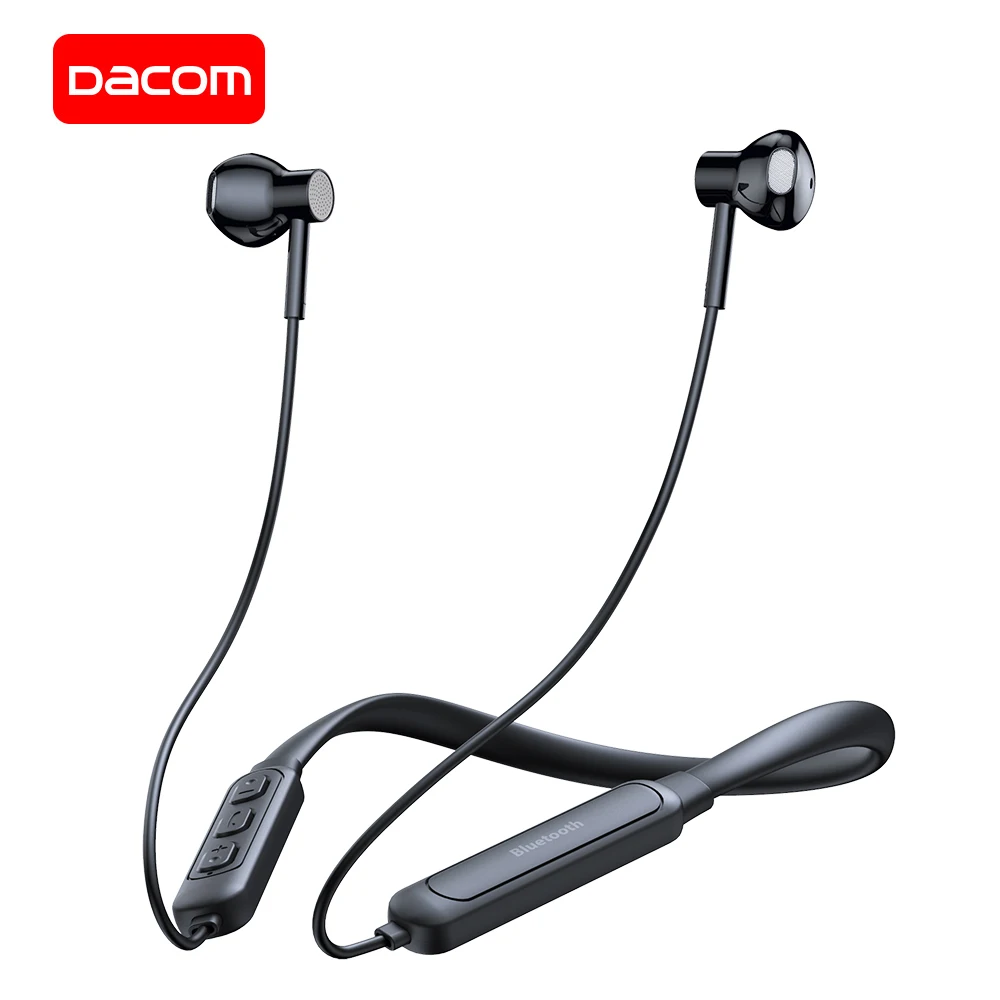 Baratos DACOM G03H banda para el cuello auriculares deportivos Bluetooth 5,0 auriculares inalámbricos resistentes al sudor 10H auriculares de reproducción para iPhone Samsung Xiaomi