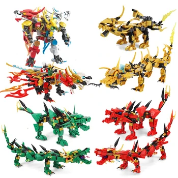 

Dinosaur Series Educational Assemble Brick Toys 2in1 Dinosaur Model Building Blocks Kids Children's Day Birthday Best Gifts