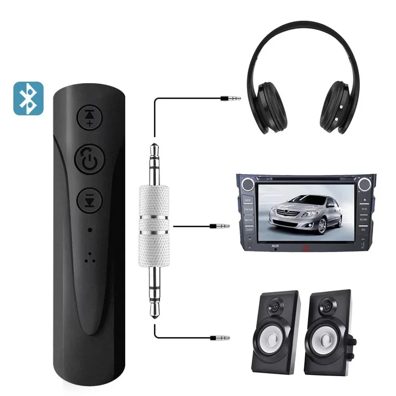 Приемник Bluetooth 3 5 мм Jack передатчик аудио громкой связи гарнитура для Беспроводной