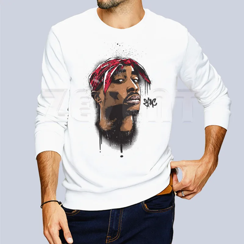 Tupac 2pac Хип-хоп толстовки в стиле &quotSWAG&quot с капюшоном для мужчин/женщин
