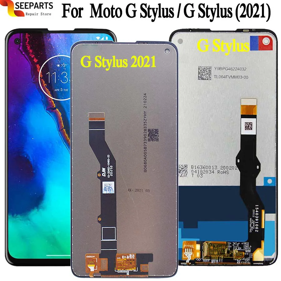 Для Motorola Moto G стилус 2021 XT2115 ЖК-дисплей панель с сенсорным экраном дигитайзер в
