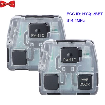 

KEYECU 2pcs for Lexus RX330 RX350 RX400h Remote Car Key Fob Control Board 3 Button 314.4MHz HYQ12BBT