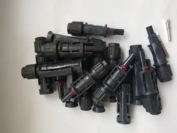 

50 Pairs high quality TUV approved 1500V 30A solar Connector for 10/12/14 AWG PV cable UV Resistant male and female Connectors