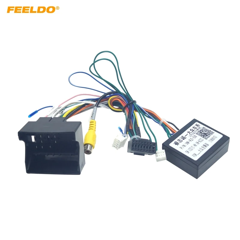 

FEELDO 1PC Android Car Media Player Navi Radio CANBUS BOX Wire harness For Volkswagen Golf 5/6/Polo/Passat/Tiguan/Touran
