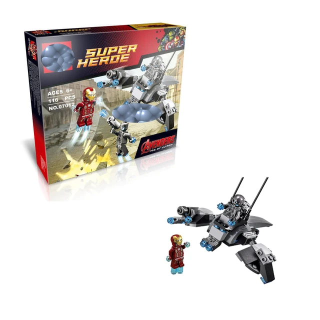 116 superhéroes de Uds. Los Vengadores Iron Man vs. ultrón centinela,  modelo de 07012, bloques de construcción, 76029 Lego compatibles _ -  AliExpress Mobile