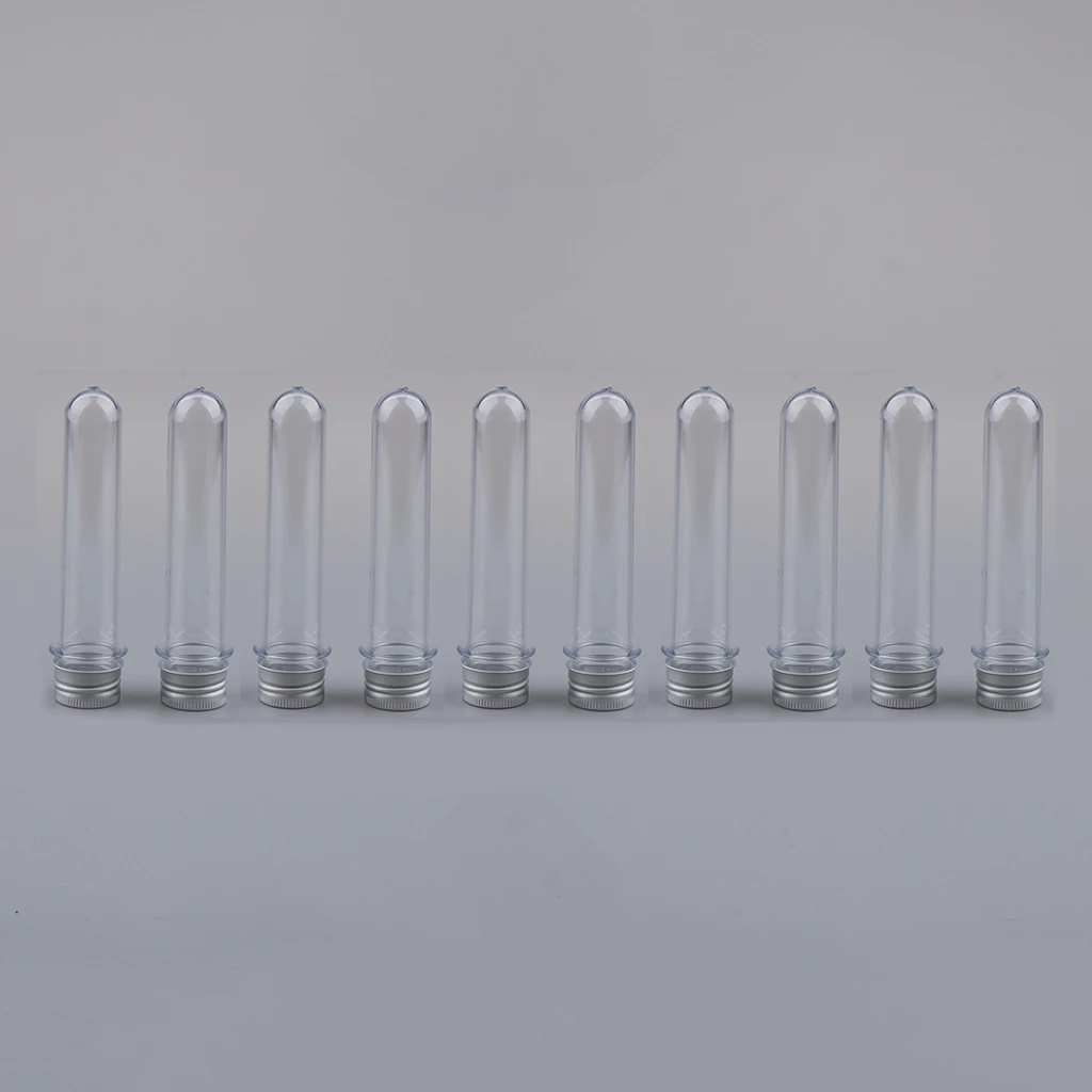 10-Pack of 50ml Plastic Sample Storage Cosmetic Herb Spice Specimen Vial Container w/ Screw on Caps 10-Pack of 50ml Plastic Sample Storage Cosmetic Herb Spice Specimen Vial Container w/ Screw on Caps