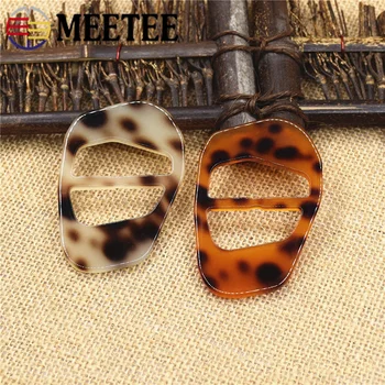 

Meetee 4pcs(37mm) 2pcs(50mm) Resin Tri-Glide Slider Adjustable Buckle for Bag Coat Webbing DIY Scarf Garment Strap SewingBF044