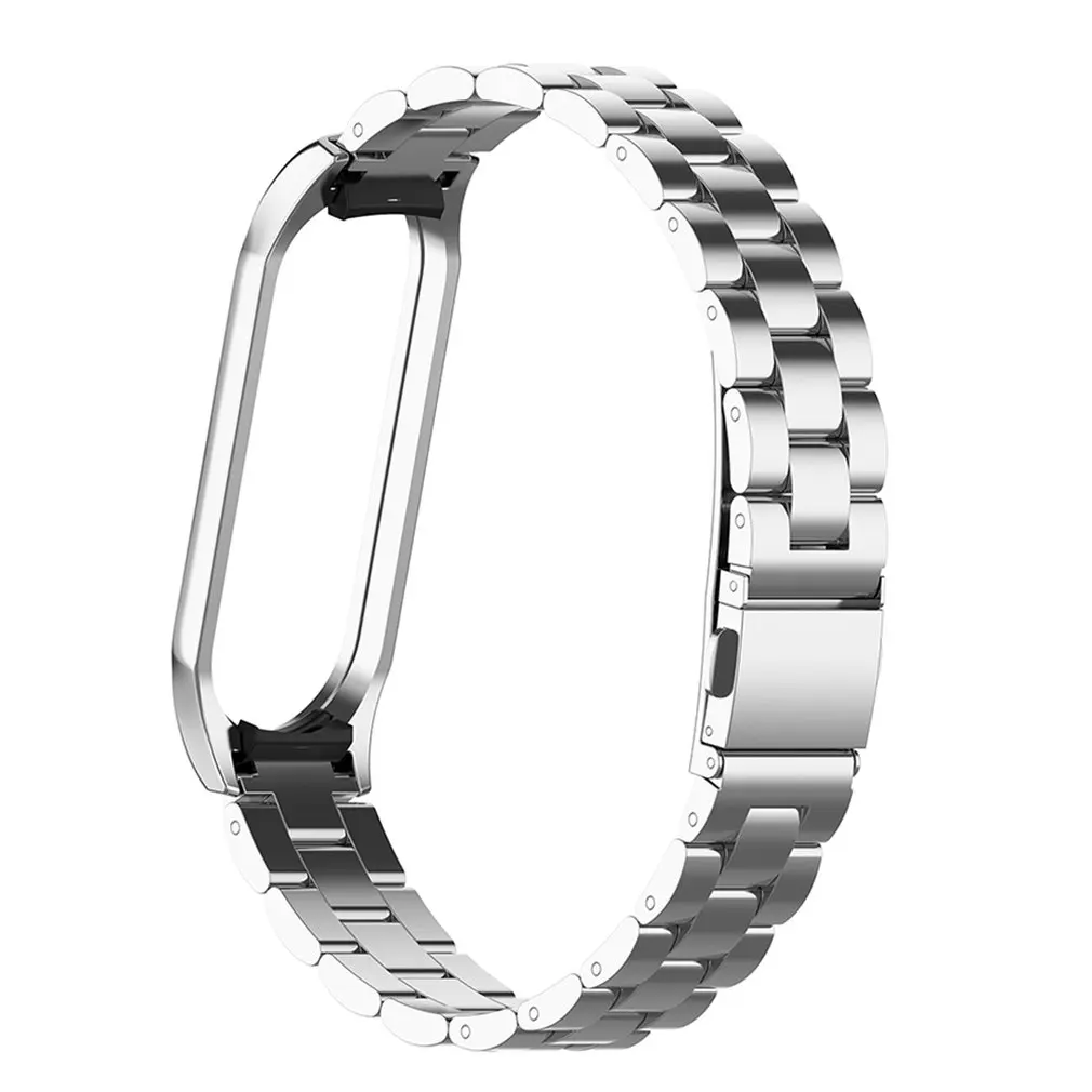 

Suitable For llet 3/4 Bracelet Metal Strap Wristband For Man Stainless Steel Magnetic Absorption Three Beads