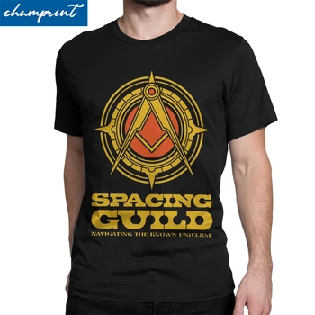 

Dune Spacing Guild T Shirts Men Amazing T-Shirt Herbert Frank Arrakis Science Fiction Tees Short Sleeve Clothing Gift Idea