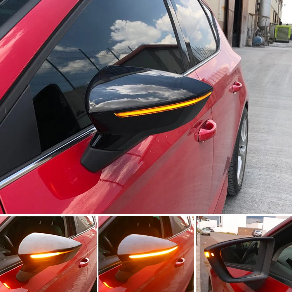 Для SEAT Leon III Mk3 5F 13-18 Ibiza KJ Mk5 V Arona 17-18 светодиодный индикатор динамического сигнала
