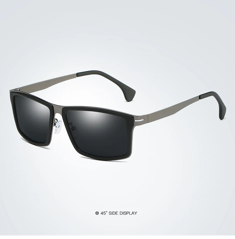 glasses панк sunglasses прямоугольные мужские солнцезащитные очки, поляризованные, синие оттенки, мужские, s металлическая оправа, солнцезащитные очки, фирменный дизайн, Ретро стиль, для вождения, рыбалки, gafas