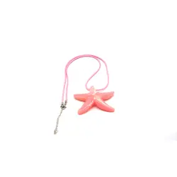 Массивные ожерелья длинная веревочная цепочка Розовая звезда Подвеска чокер милый подарок для девочки модные ожерелья-Чокеры женские