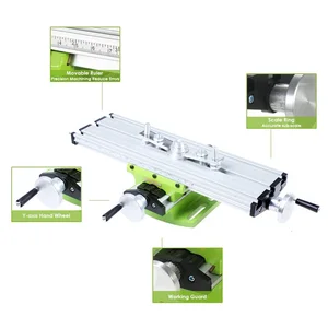 Миниатюрный Прецизионный Многофункциональный фрезерный станок, скамья, дрель, тиски, приспособление, Рабочий стол X, регулировка оси Y, координатный стол - изображение