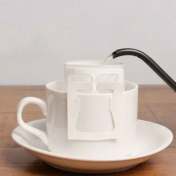 

50Pcs Filter Hanging Coffee Empty Bag Function Single Serve Disposable Hanging Ear Drip Coffee Filter Bags Pour Over Maker Tools