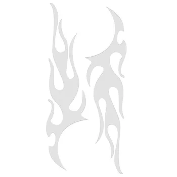 

Auto Stickers Car Body Decal Flaming Sticker Decor 1Pair 2pcs Left 2pc