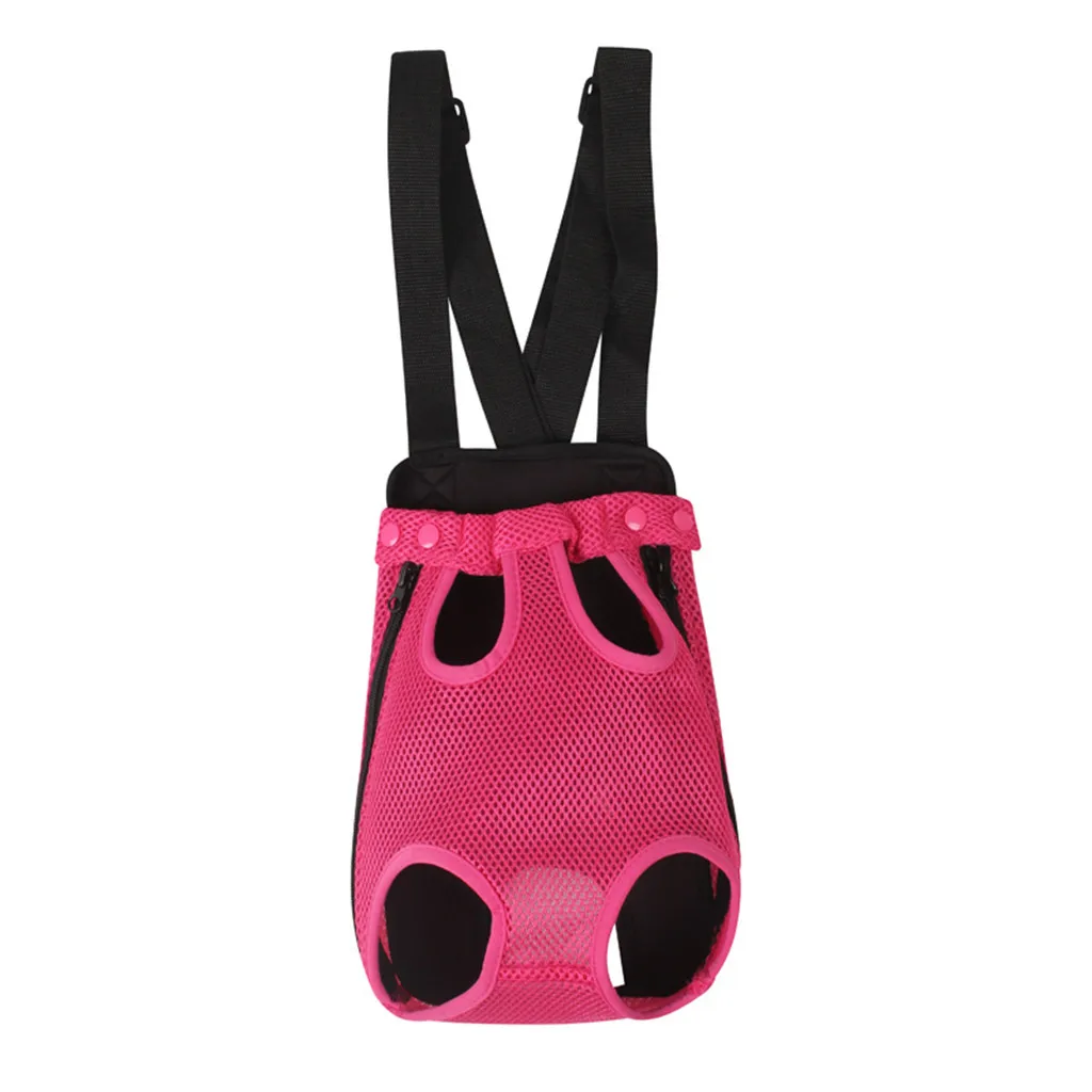 Durable Portable Outdoor Pet Carrier Backpack Adjustable Pet Front Cat Dog Carrier Travel Bag Legs Out Breathable Mesh B1