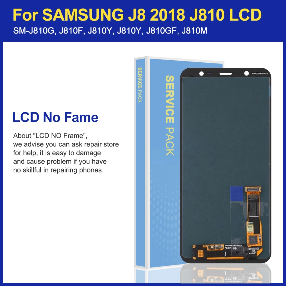6 0 &quotSuper AMOLED ЖК дисплей для SAMSUNG J8 2018 Samsung J810 с цифровым преобразователем