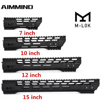 

Volume Purchase 7 10 12 15 Inch AEG M4 M16 AR15 Free Float M-Lock Quad Rail Handguard Picatinny Rail with Barrel Nut for Hunting