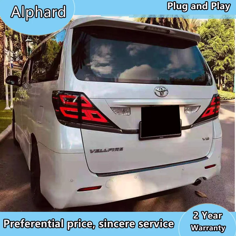 Автомобильный стильный задний светильник для Alphard светодиодный задний фонарь 2007 2013 для Vellfire головной светильник с сигналом поворота