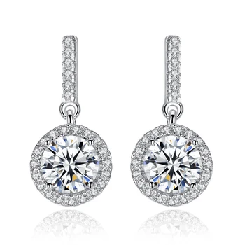 

MetJakt S925 Sterling Silver Micro-Inlaid 3A Zircon Fashion Elegant Women's Ear Studs
