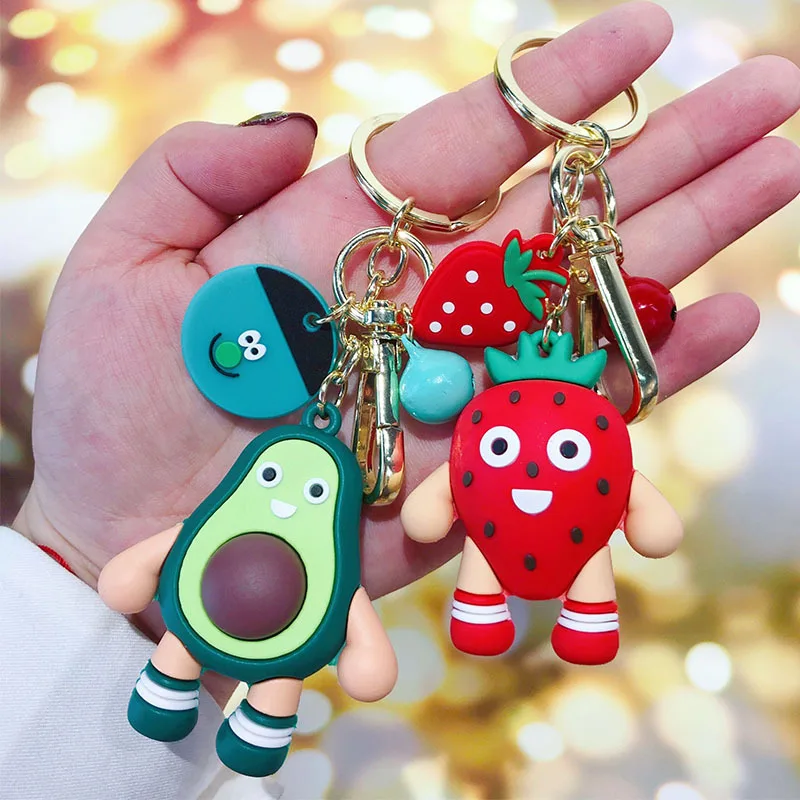 CUTE CARTOON Keychains lovely FIGURE Pendant Kids Toy Keyring Holder for GIFT 