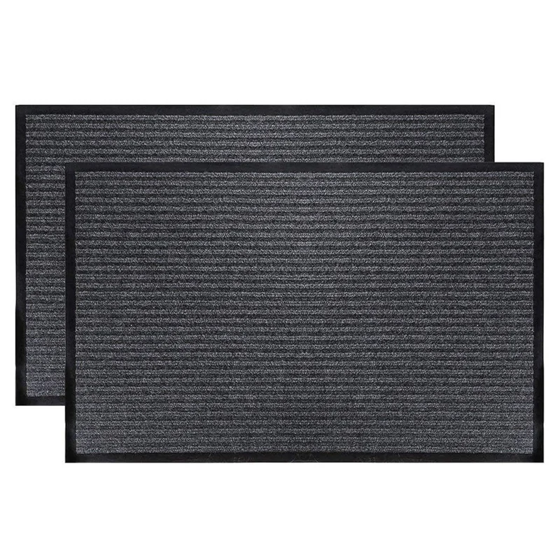 2-Pack полосатый дверной напольный коврик-Крытый Открытый коврик Entryway Добро пожаловать коврики, Крытый Открытый входной коврик коврики для обуви Скребок D