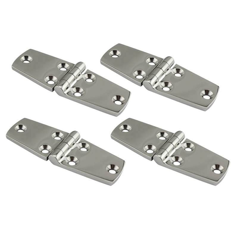 

Promotion--4Pcs Stainless Steel Boat Door Hinges Hardware Industrial Heavy Duty Hinge