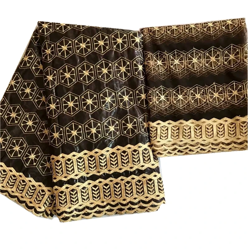 Bazin riche getzner высокое качество bazin brode getzner 5+ 2 ярдов Вышитые бассейна riche африканская ткань для платья
