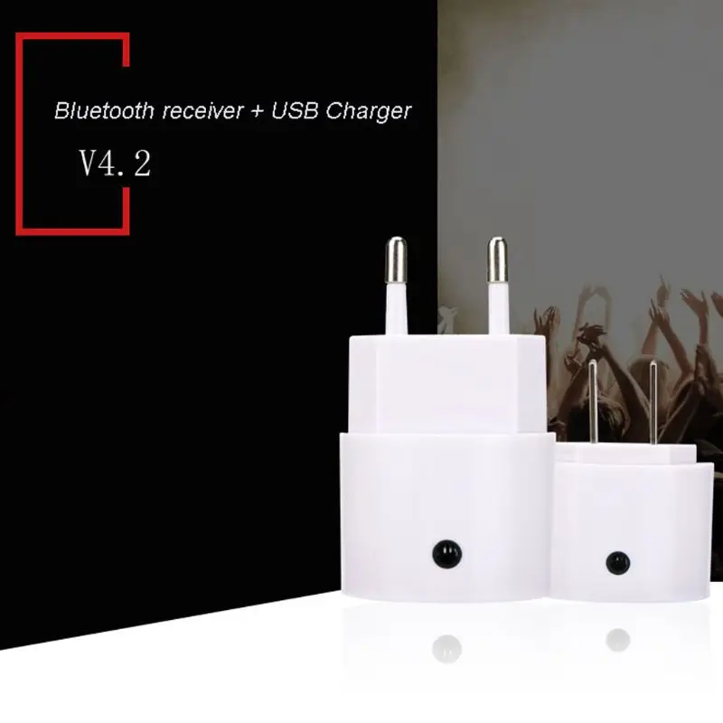 Bluetooth приемник V4.2 аудио адаптер EU/US зарядное USB устройство с Зарядное устройство с 3,5 мм Порты и разъёмы для Динамик смартфон планшет 634A