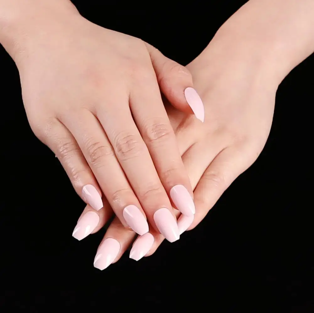 

24 Pcs/sheet Short Head Fake Nail Tips Full Cover Multi Style Mixed Colors Natural Artificial False Nail Art Design Tools