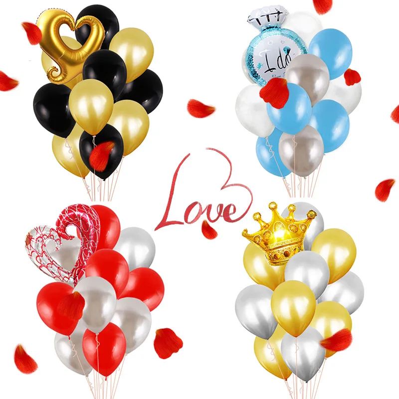 

Propose Marriage Balloon Valentine Confession Balloon Combination Birthday Party Decorations Adult Valentine's Day Decoration