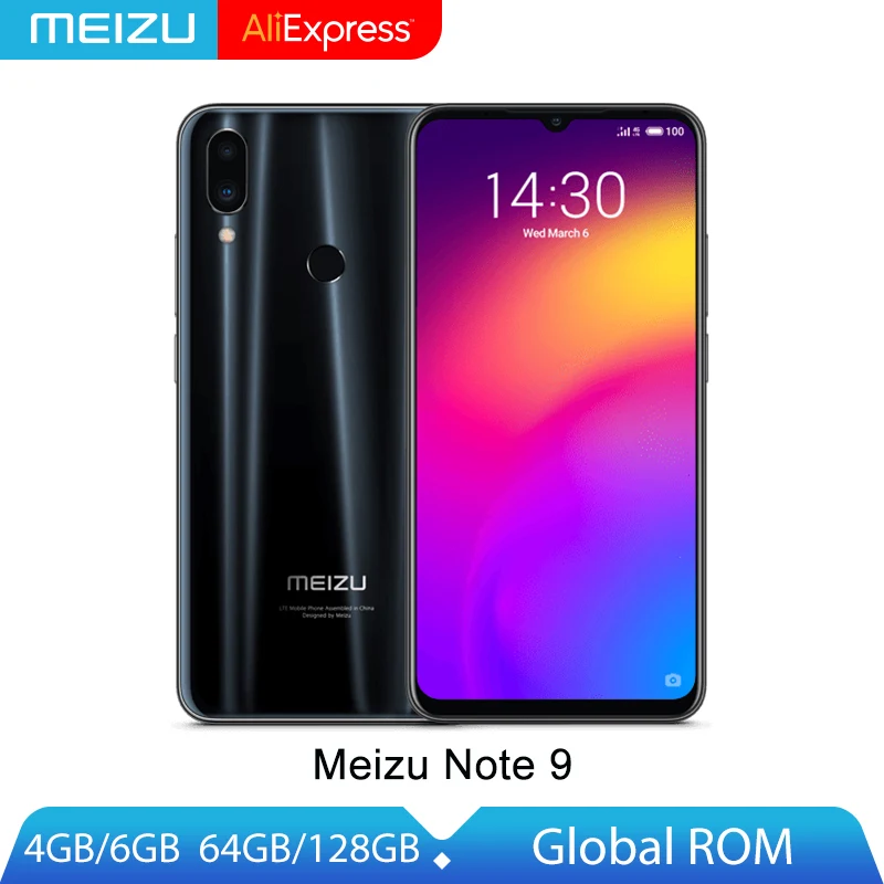 Оригинальный смартфон Meizu Note 9 с глобальной прошивкой 4 ГБ/6 ГБ 64 Восьмиядерный