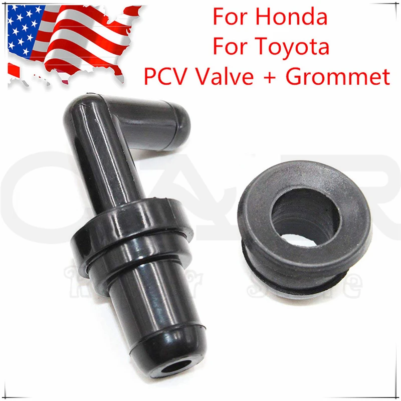 NEW PCV Valve And Grommet Kit 90° Fits Honda Toyota 17130PK100317130