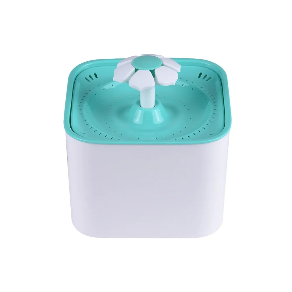 Pet Water Fountain Electric Water Bowl Auto Cycle with Filter 2L Large Capacity 2W Pump for Cats Dogs Birds Guinea Pigs