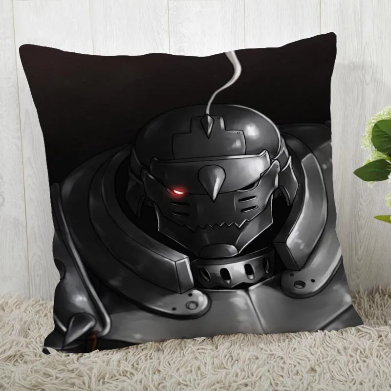 Custom Fullmetal alchemist Pillow Cases Square Pillowcase Christmas Zippered Pillow Cover 40*40cm,45*45cm(One Side - Цвет: Pillowcase 11