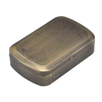 

Portable Metal Cigarette Case, Metal Smoking Box Humidor Tobacco Box Cigarette Case Grey