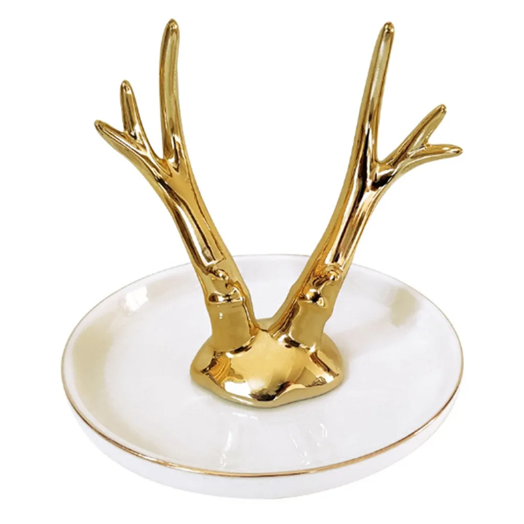 New Gold-plated jewelry plate home decoration plate ring jewelry storage plate
