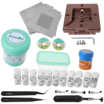 

1Set Quick Positioning BGA Planting Rework Kit BGA Tin Ball Replanting Table Station Steel Mesh Allen Wrench Repair Parts