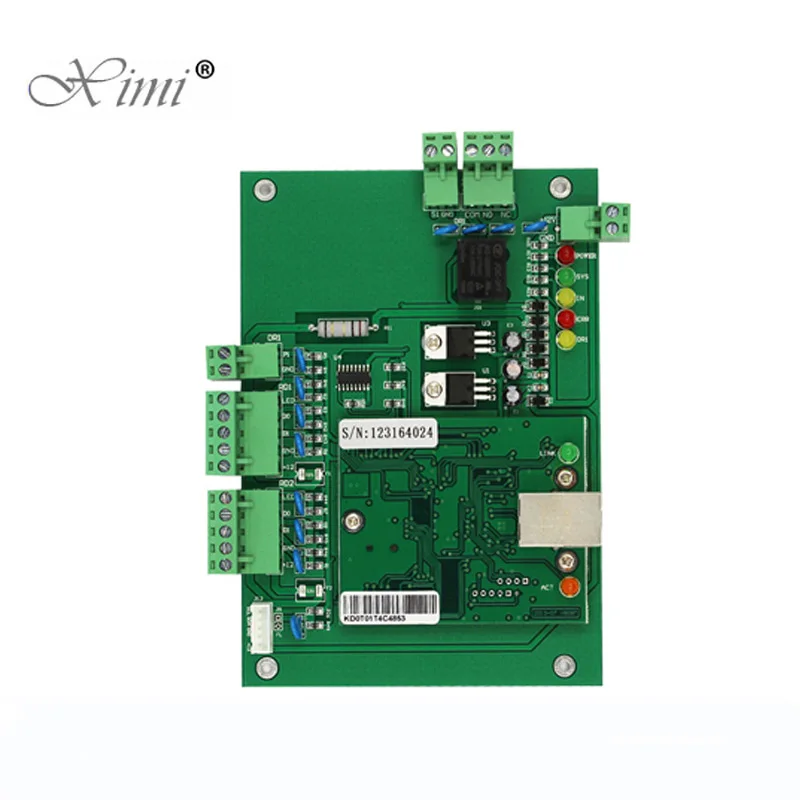 One Door Network Access Control Panel Board With Software Communication Protocol TCP/IP board Wiegand Reader for 1 Door Use