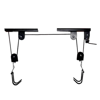 

Hanger Garage Ceiling Mounted Display Bicycle Rack Pulley Storage Saving Space Metal Accessories Bike Lift Holder Durable Hook