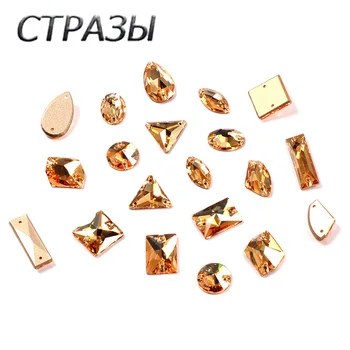 

Crystal Golden Shadow Sew On Stones Flatback Super Glass Crystal CTPA3bI DIY Crafts Rhinestones Strass For Needlework Clothes