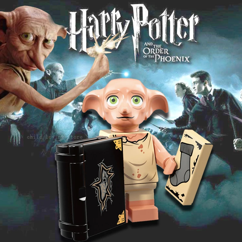 

Building Blocks Dobby Moody Dumbledore Quirrell dobbie Voldemort Dean Thomas action figures Toys for children Gift WM566