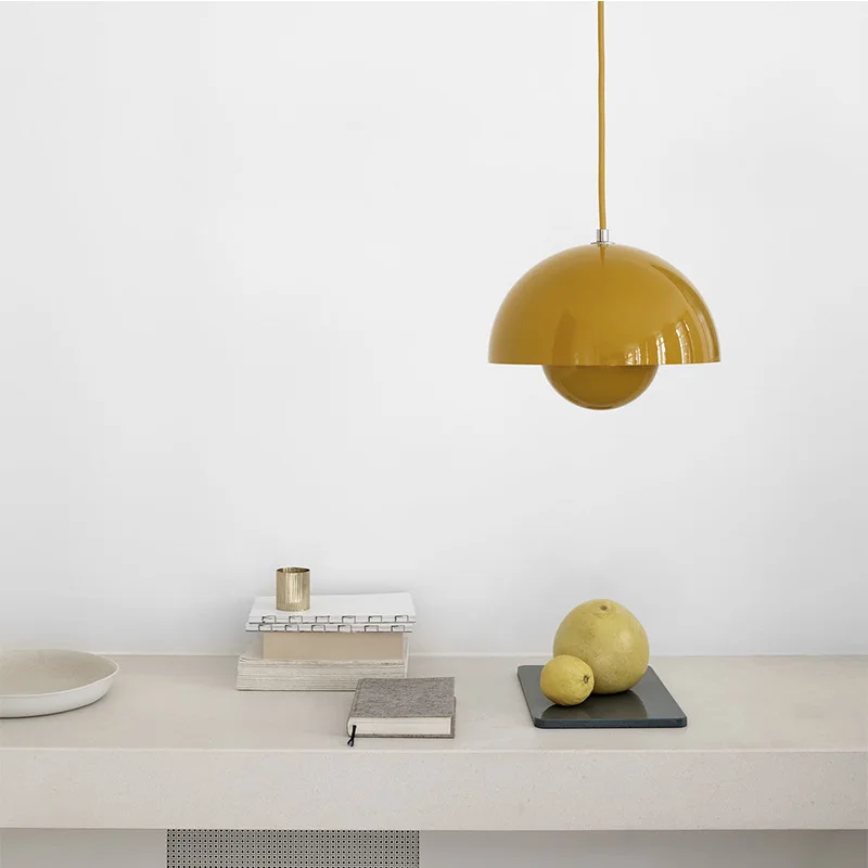 

Danish Flower Bud Light Modern Minimalist Macaron Restaurant Bar Bedroom Bedside Lamp Small Red Book Ins Chandelier