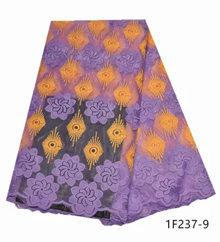 

Latest African Laces Fabrics Embroidered African French Lace Fabric African French Net tulle Lace Fabric free shipping 1F237