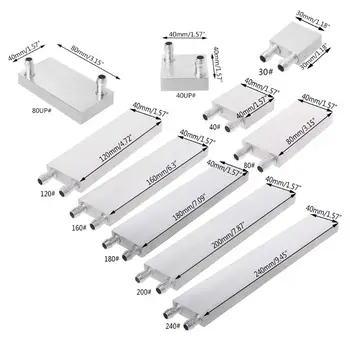 

30*30mm Primary Aluminum Water Cooling Block Heat Sink System For PC Laptop CPU