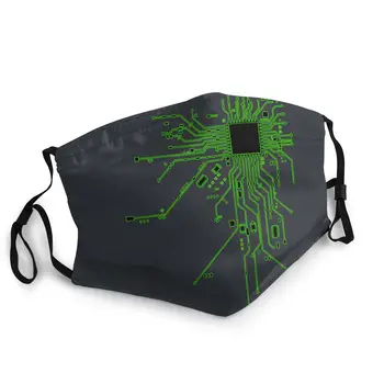 

Computer CPU Core Heart Fun Unisex Reusable Mouth Face Mask Printed Dust Protection Cover Respirator Mouth Muffle