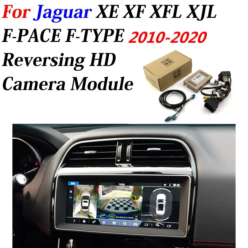 

Car Front Bakcup Rear camera For Jaguar XE XF XFL XJL F-PACE F-TYPE 2010-2020 Interface Reverse Backup Camera Decoder Accesories